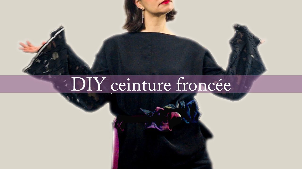 DIY - Ceinture froncée pour les fêtes (et les autres jours de l'année)
