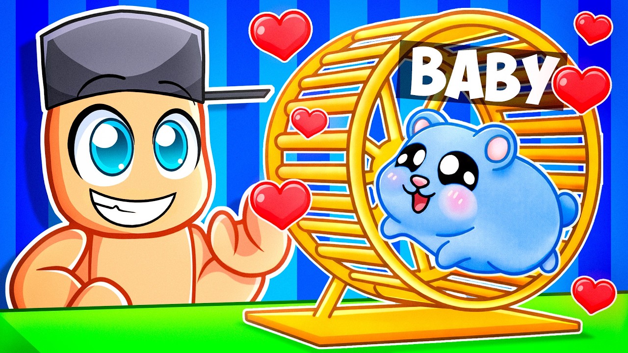 I Pretended to be a BABY HAMSTER in Roblox!