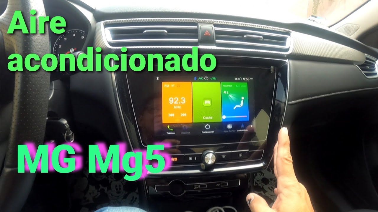 MG MG5, Roewe i5. controles de aire acondicionado y como utilizarlos.