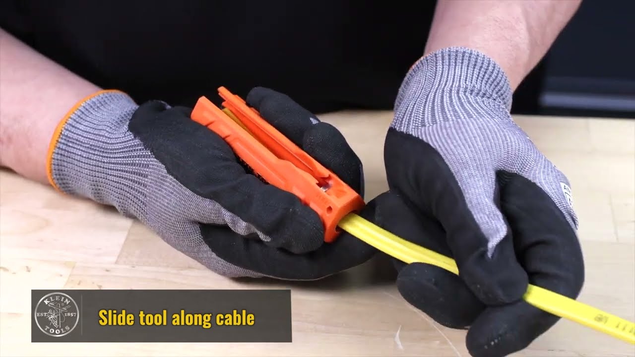 How To Use Klein Tools 5-in-1 NM Romex Cable Ripper and Wire Stripper Multi-Tool (L1412)