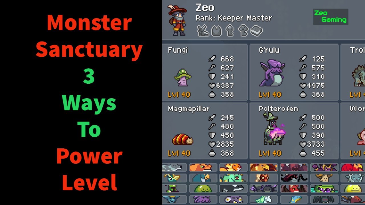 3 Ways To Power Level Your Monsters And Build A Powerful Team - Monster Sanctuary