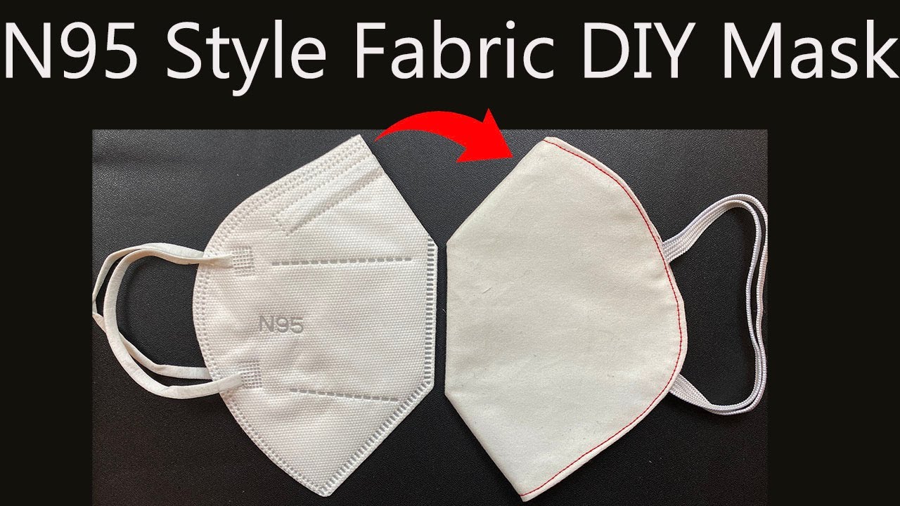 How to Sew a Fabric N95 Style Face Mask Cover use N95 Mask as Pattern | (Printable PDF) | Mascarilla