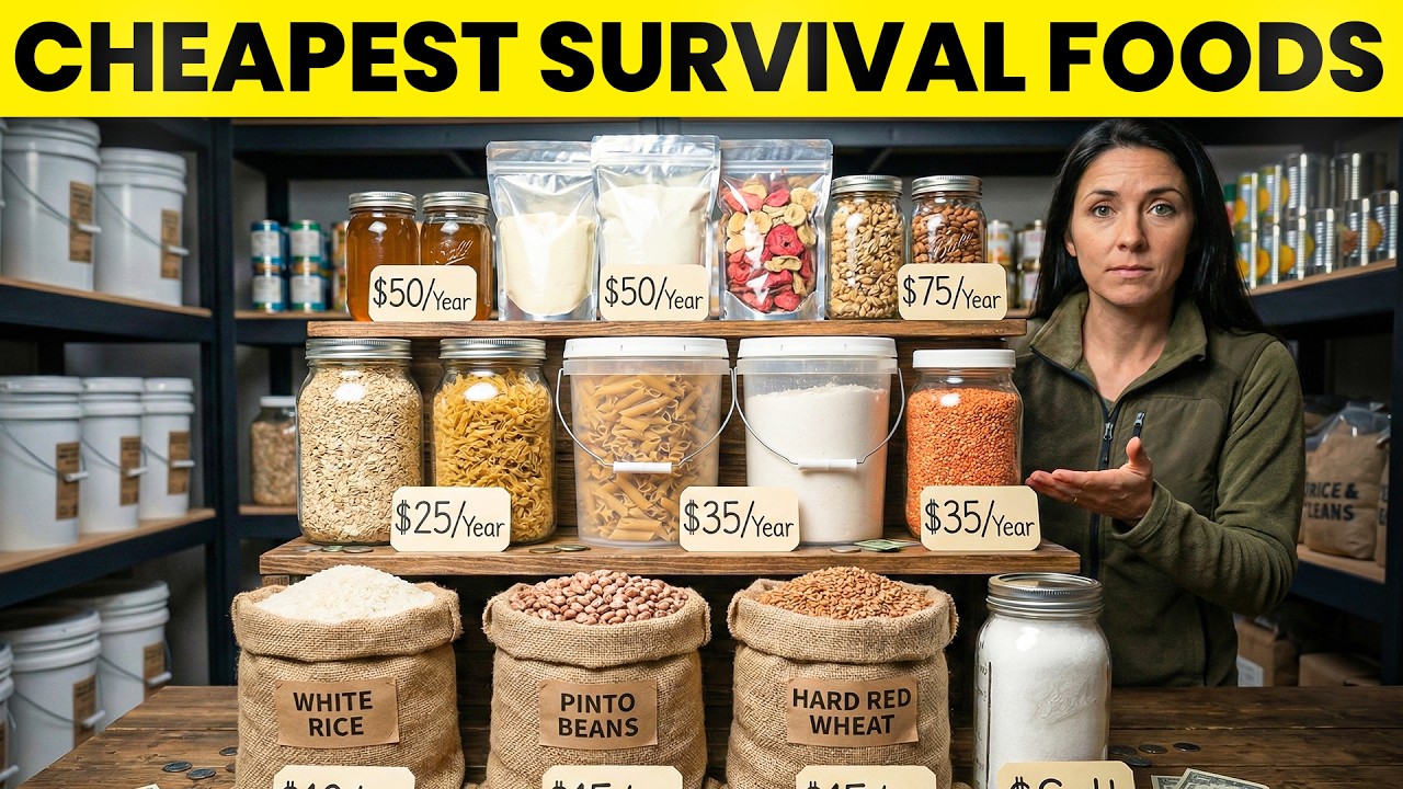 15 Cheapest Survival Foods Every Prepper Should Be Stockpiling Now!