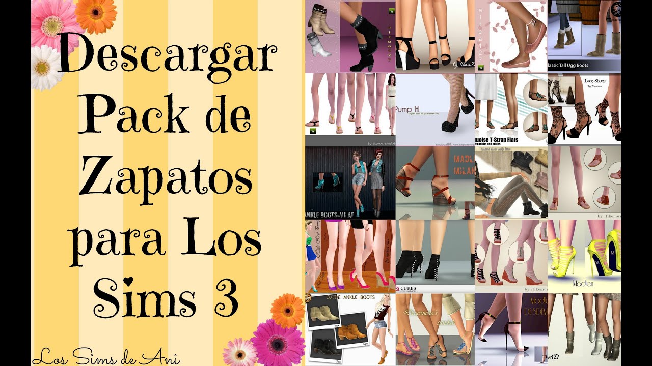 Descargar pack de zapatos para Los Sims 3