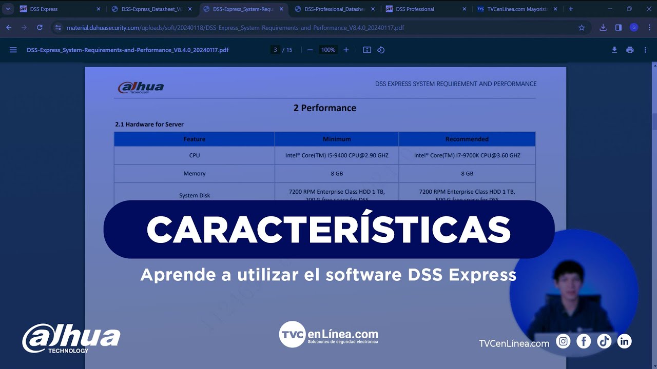 5. CARACTERÍSTICAS | DSS EXPRESS | PtP