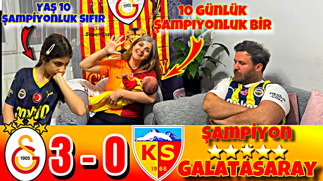 ŞAMPİYON GALATASARAY 20 GÜNLÜK OĞLUMUZDAN 2. KUPA KUTLAMASI. BİZİM EVDE ÇİFTE KUTLAMA!!