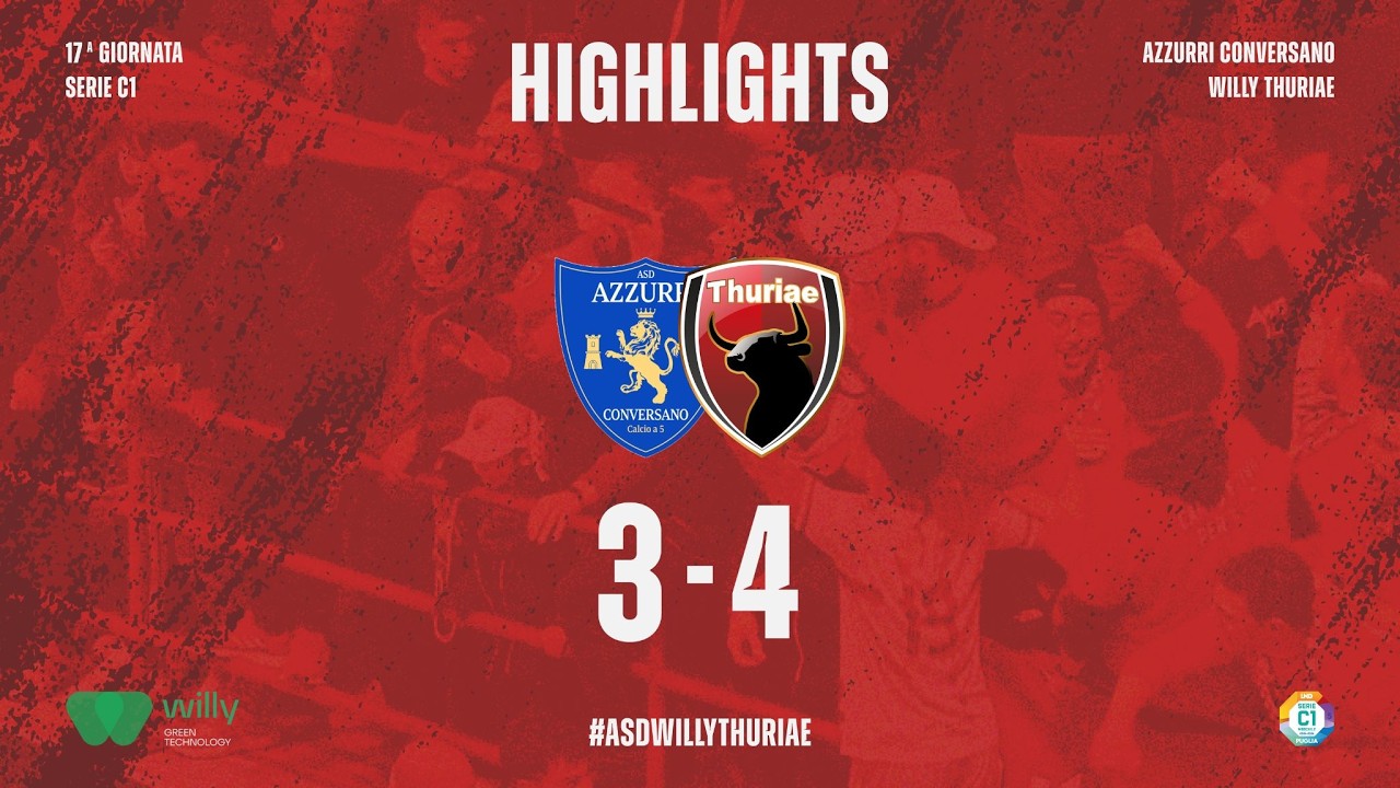 HIGHLIGHTS AZZURRI CONVERSANO - WILLY THURIAE | SERIE C1- PUGLIA 2025/26