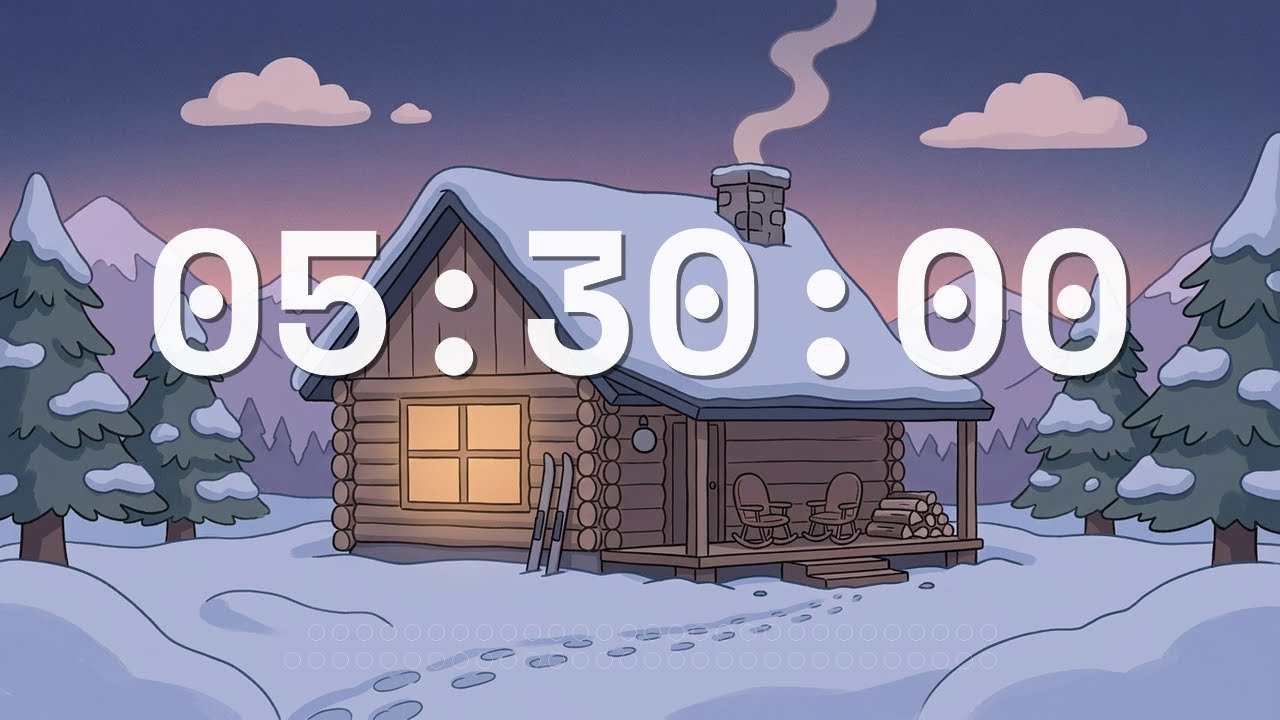 5 Hours 30 Minutes Timer 🏔️ Mountain Cabin • Lo-fi | Cozy Lo-fi Alpine Retreat - ChronoFlow