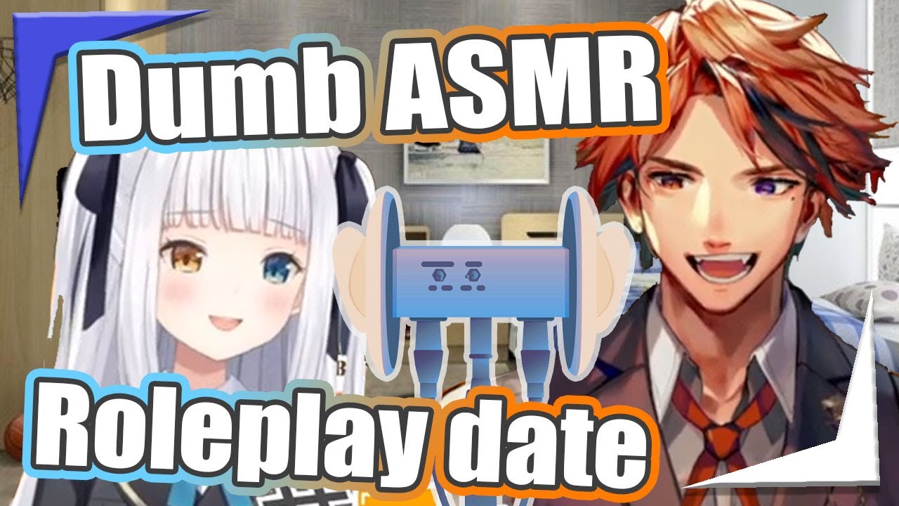 Roberu tries doing his first ASMR, and it's a dumb roleplay date with Mea 【Holostars EngSub】