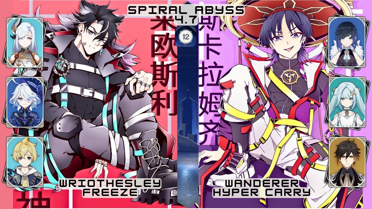Buffing the Boys: Wriothesley and Wanderer The Kings wreck the Spiral Abyss Floor 12