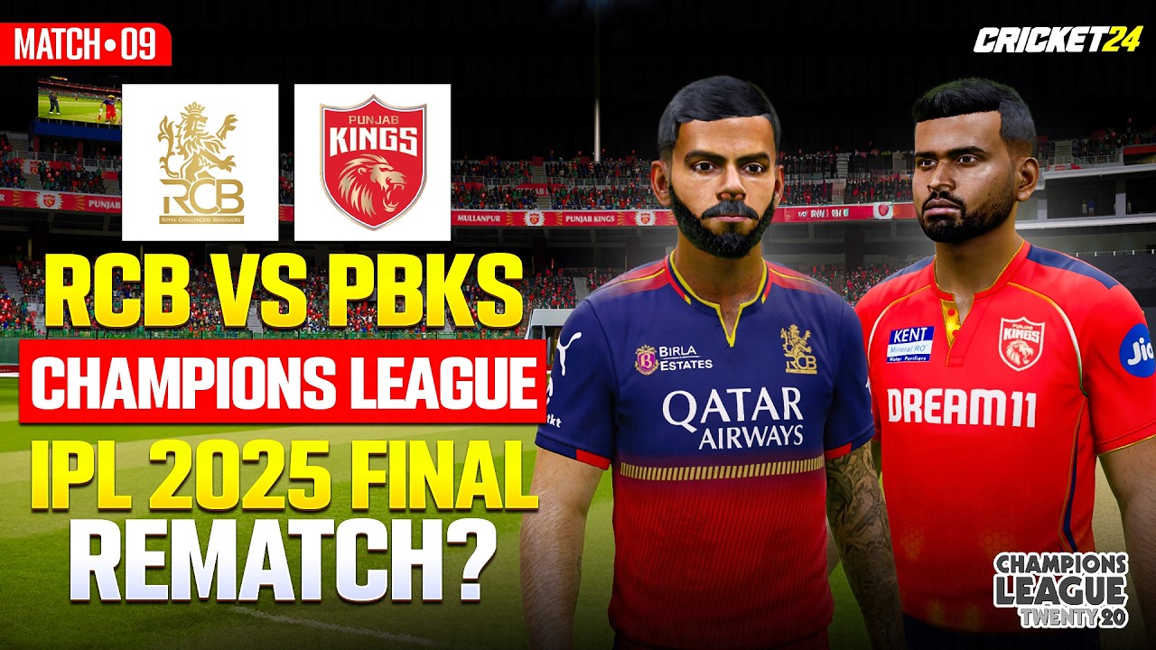 RCB vs PBKS &ndash; IPL 2025 Final Rematch? 🏏 | Champions League Match 9 | Cricket 24