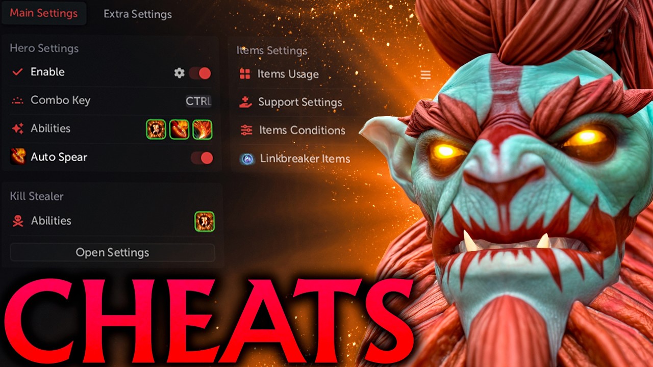 Huskar with cheats is too strong and unstoppable! Umbrella Dota 2