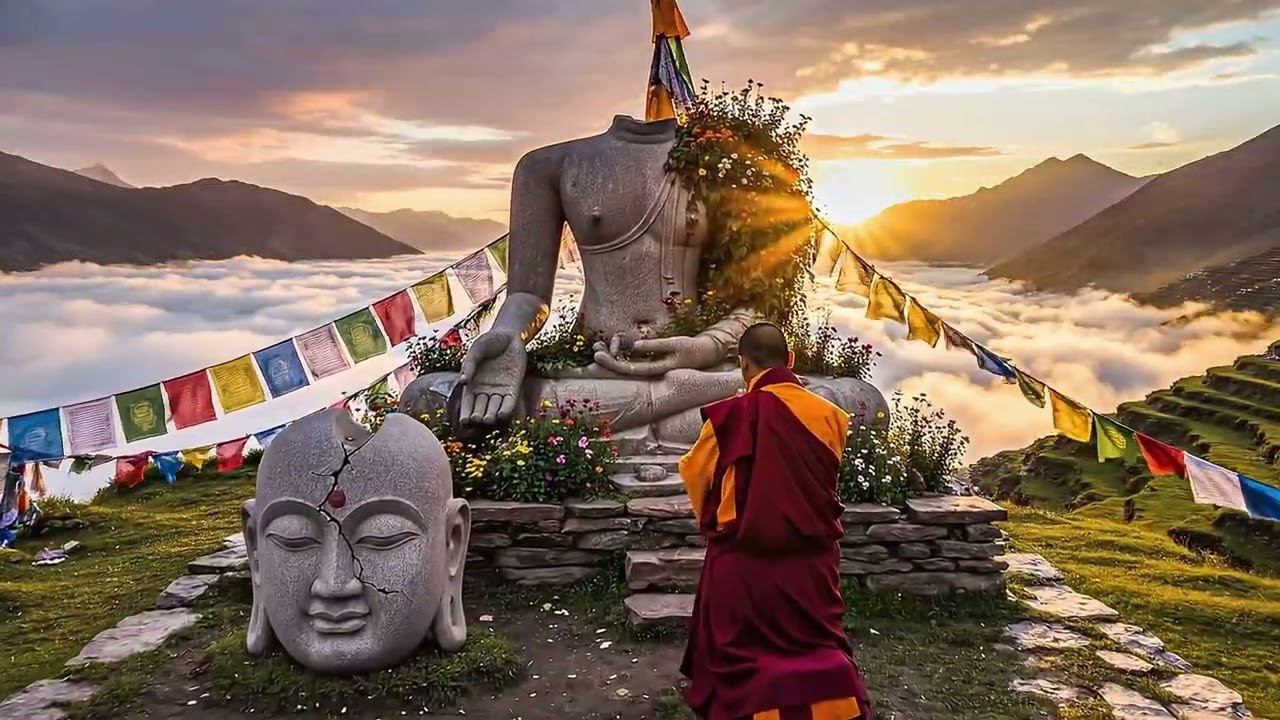 Tibetan Healing Sounds & Sound Bath Frequencies for Sleep, Stress Relief & Meditation #tibetan