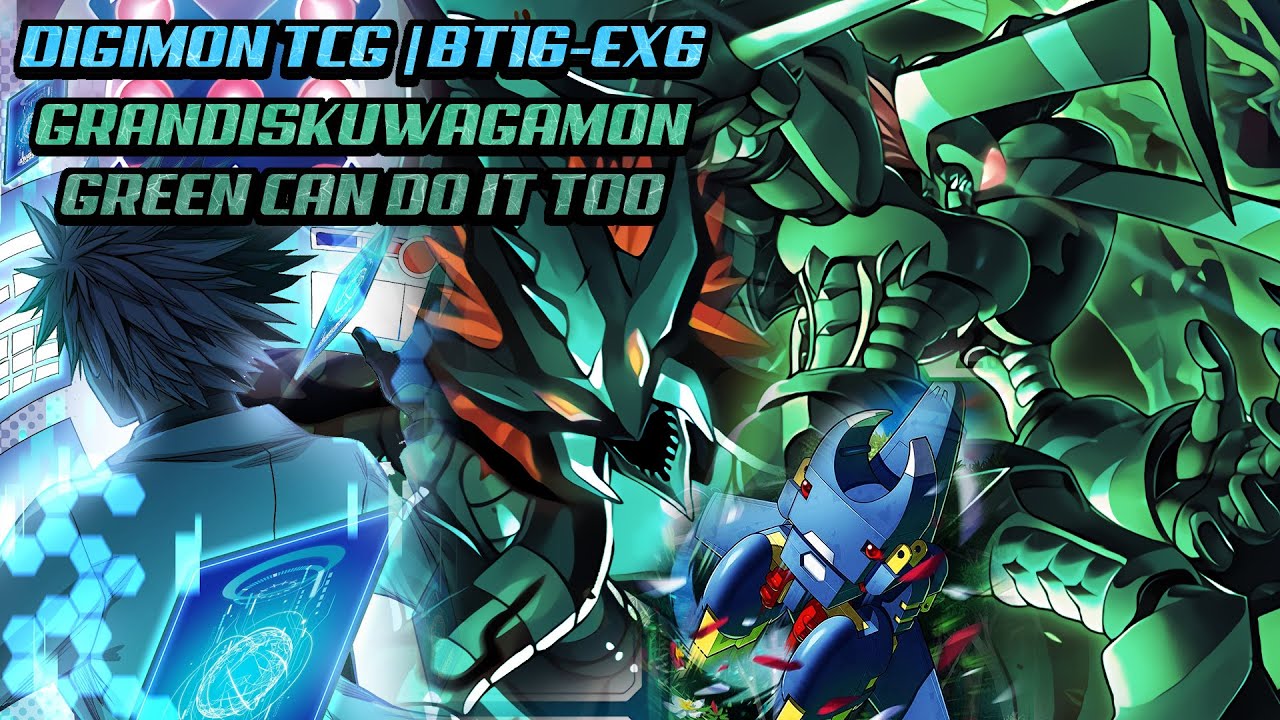 Digimon TCG | BT16-EX6 Meta - Grandiskuwagamon!? Green can do it too!