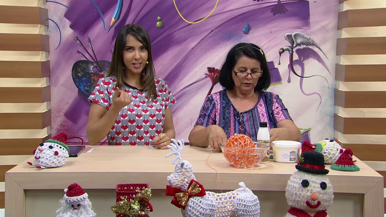 Mulher.com - 27/10/2016 - Crochê endurecido - Carmem Freire