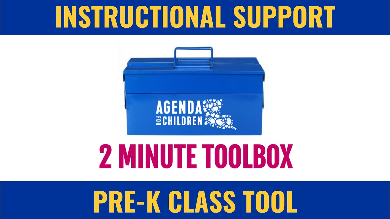 2 Minute Toolbox: (Pre K) Instructional Support Domain