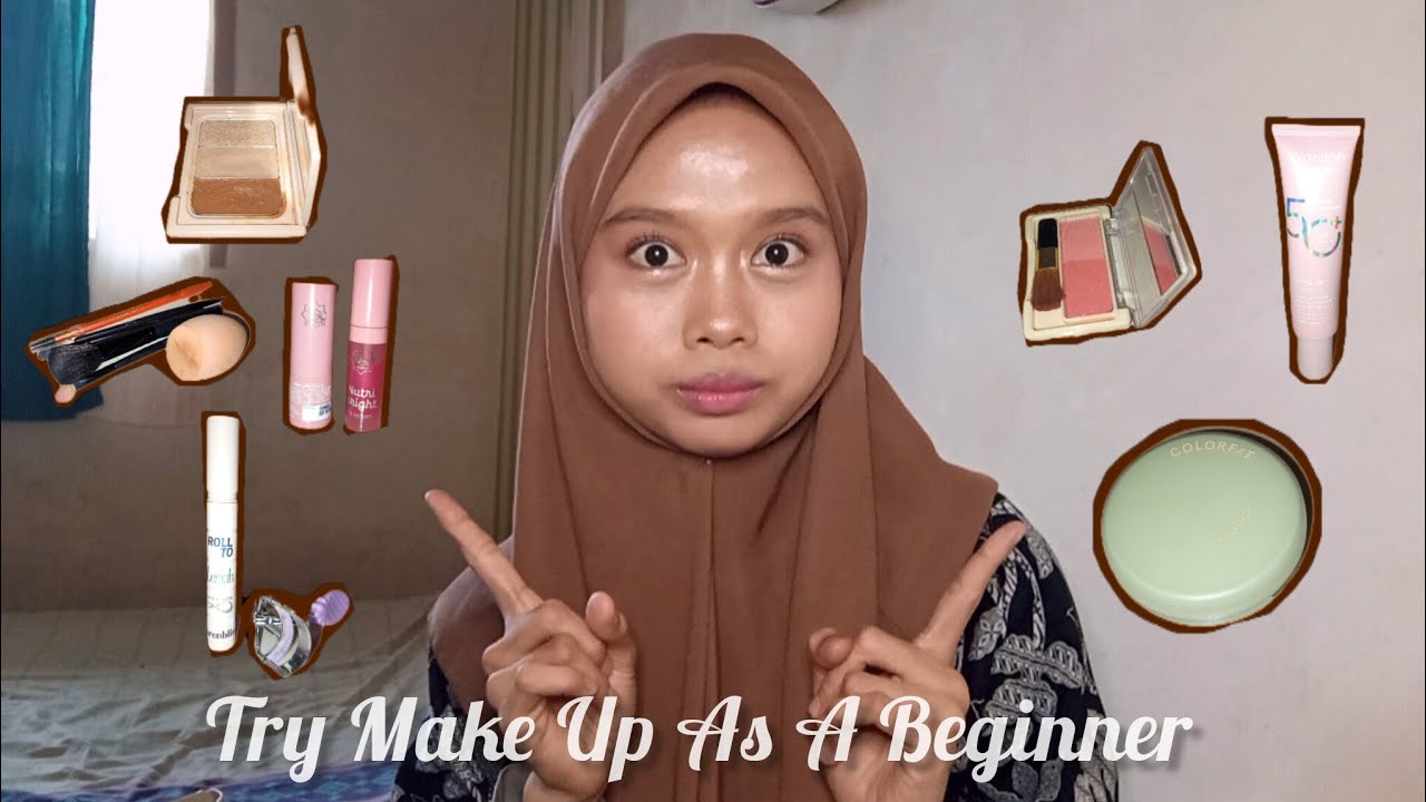 TRY MAKE UP AS A BEGINNER /COBA MAKE UP PEMULA SENDIRI #makeuptutorial #makeuppemula #makeupproducts