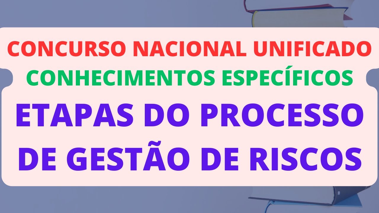 ETAPAS DO PROCESSO DE GESTÃO DE RISCOS | GESTÃO E GOVERNANÇA PÚBLICAS | CNU
