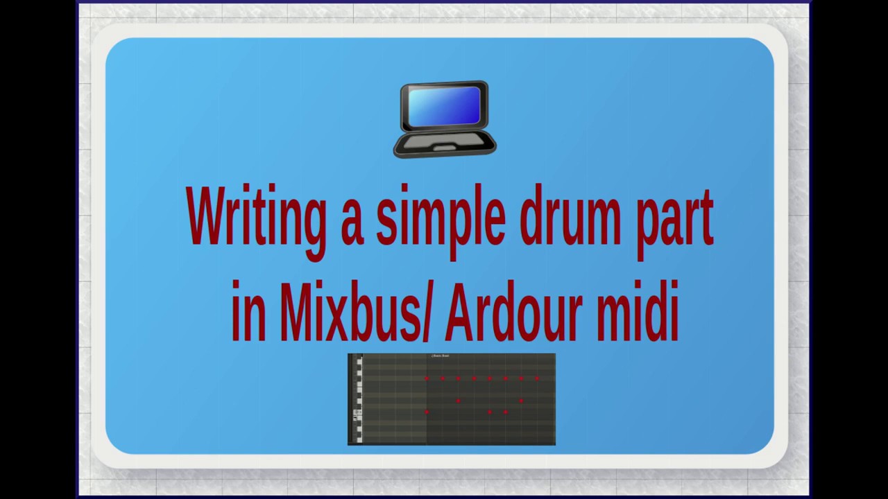 Simple Drum Programming In Mixbus / Ardour