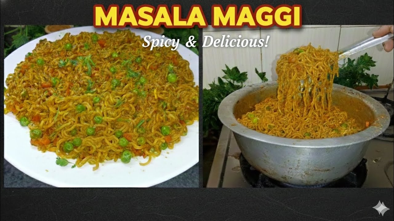 Spicy Maggi Masala Recipe| Street Style Maggi| Maggi banane ka tarika 😋#trending #masalamaggirecipe 