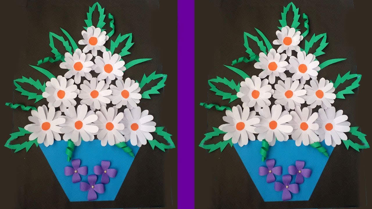 DIY: Home Decoration Idea!!! How to Make Beautiful Flower Bouquet/Hanging   for Wall Decoration!!!