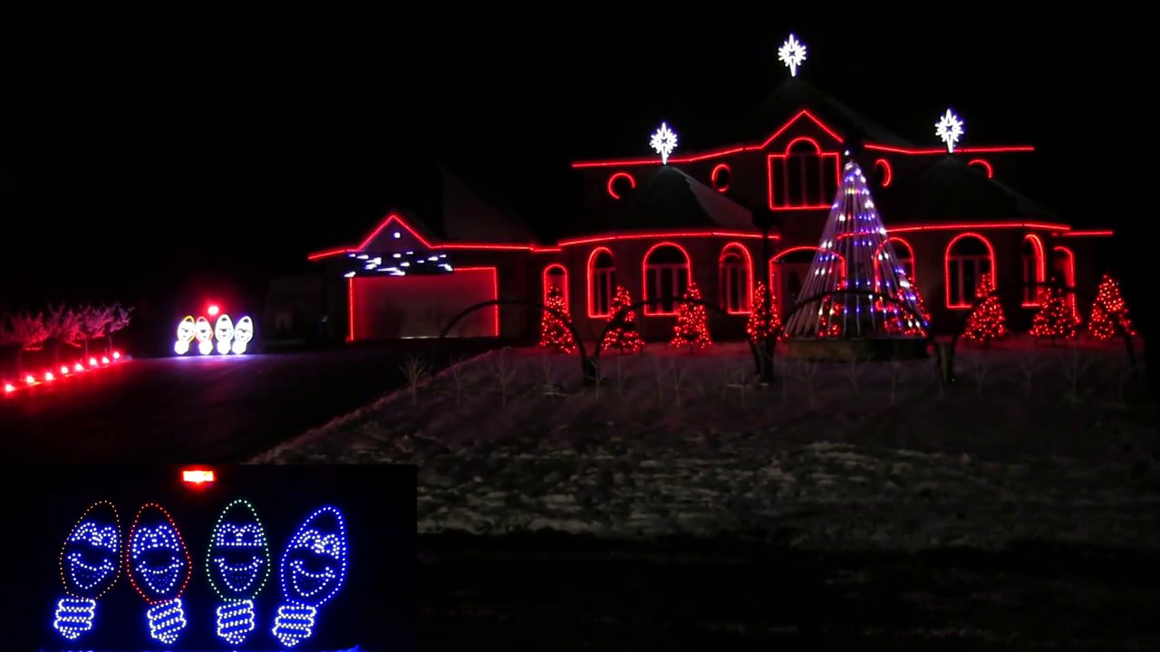Bernier Christmas light show Hallelujah 2016