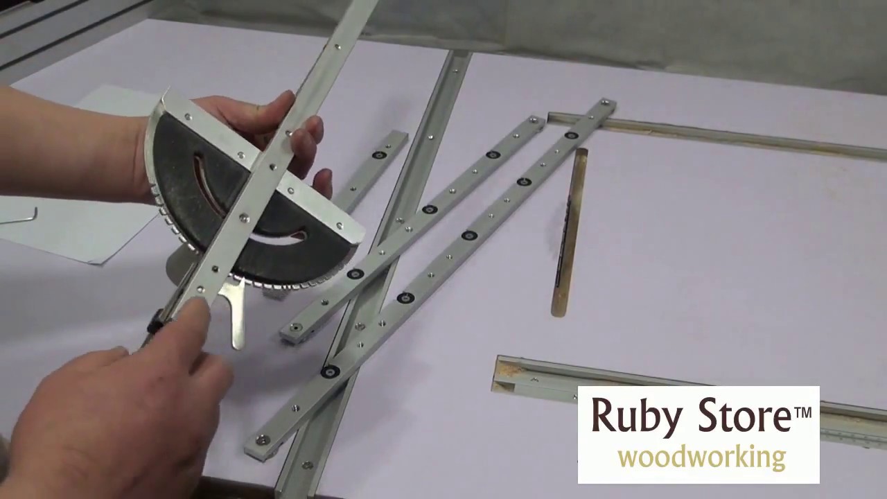 Setting up the Miter Bar in the T-track for perfect gliding