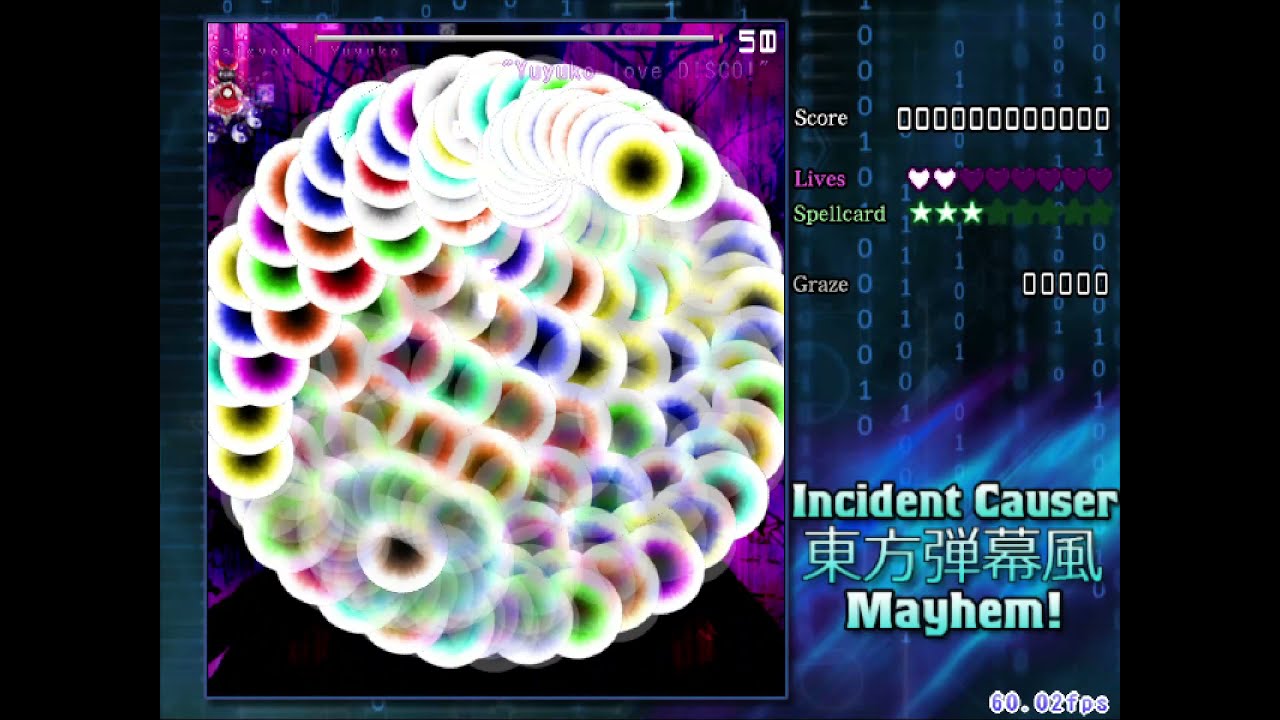 Touhou Danmakufu - Yuyuko Boss Fight (by TalosMistake) + Extras