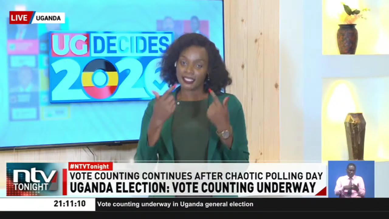 Vote counting underway in Uganda after election day that saw millions of voters cast their ballots