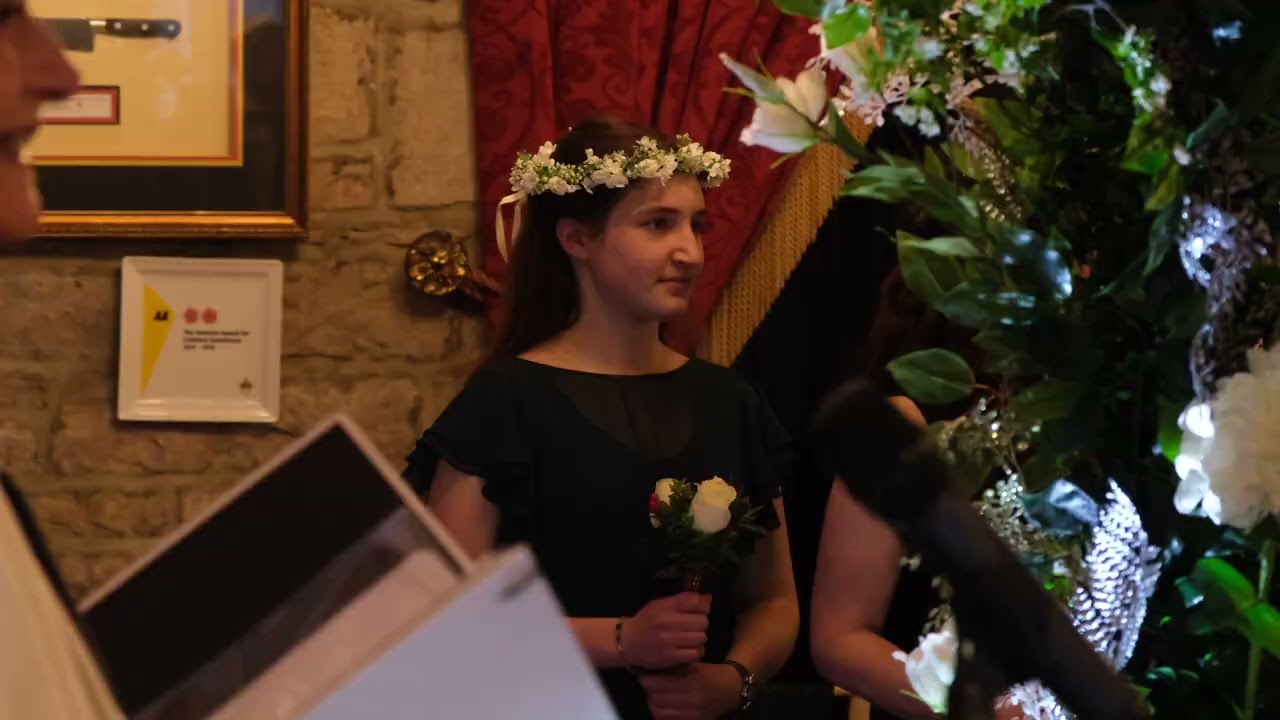 2023-12-03 Wedding of Mariann Drago and Stuart Madnick at Langley Castle, England  (1080p)