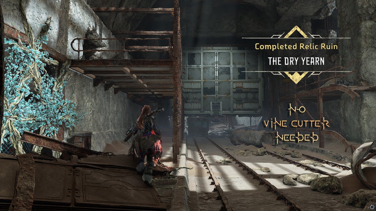 The Dry Yearn Relic Ruin : Collect the ornament without the Vine Cutter | Horizon Forbidden West
