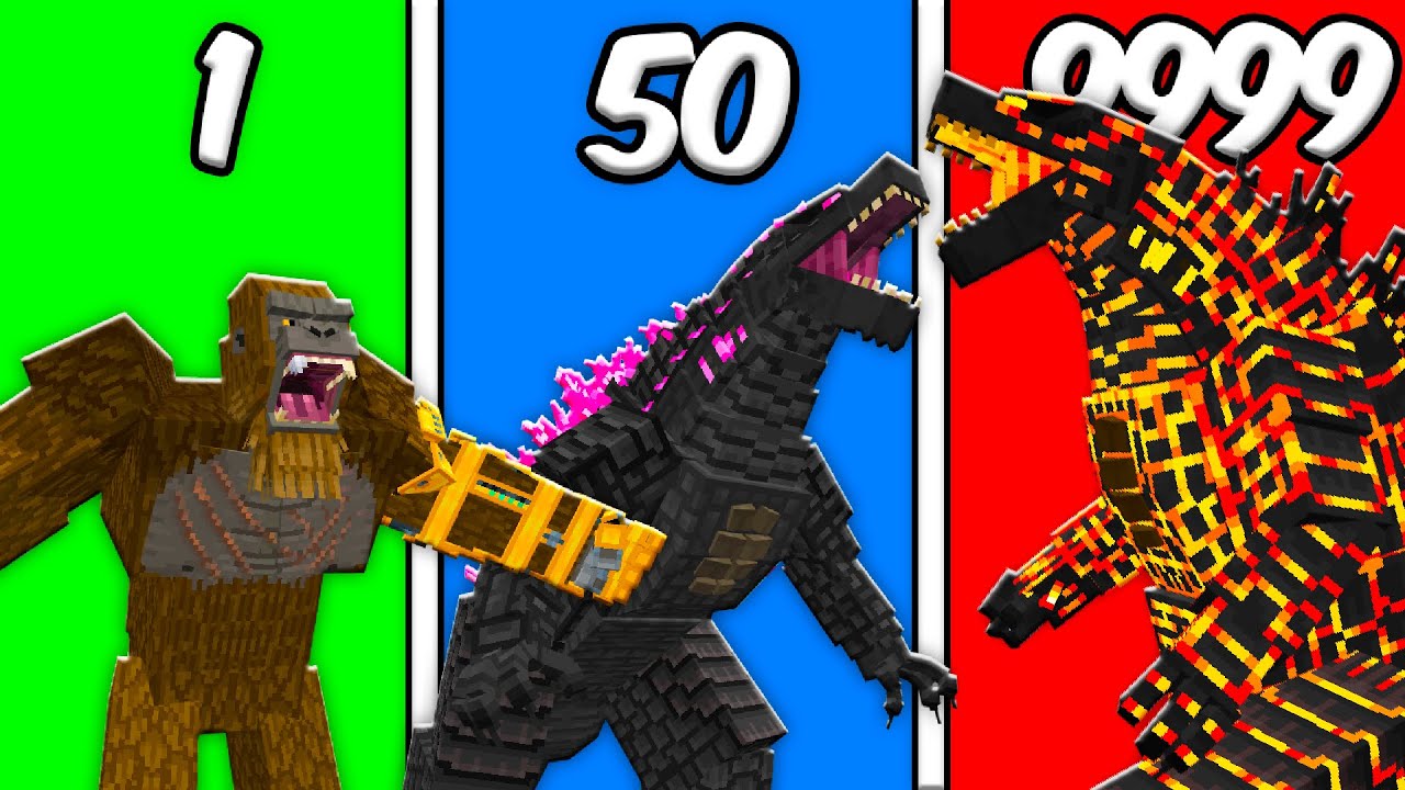 QUAL É A KAIJU GODZILLA MAIS FORTE DO MINECRAFT?