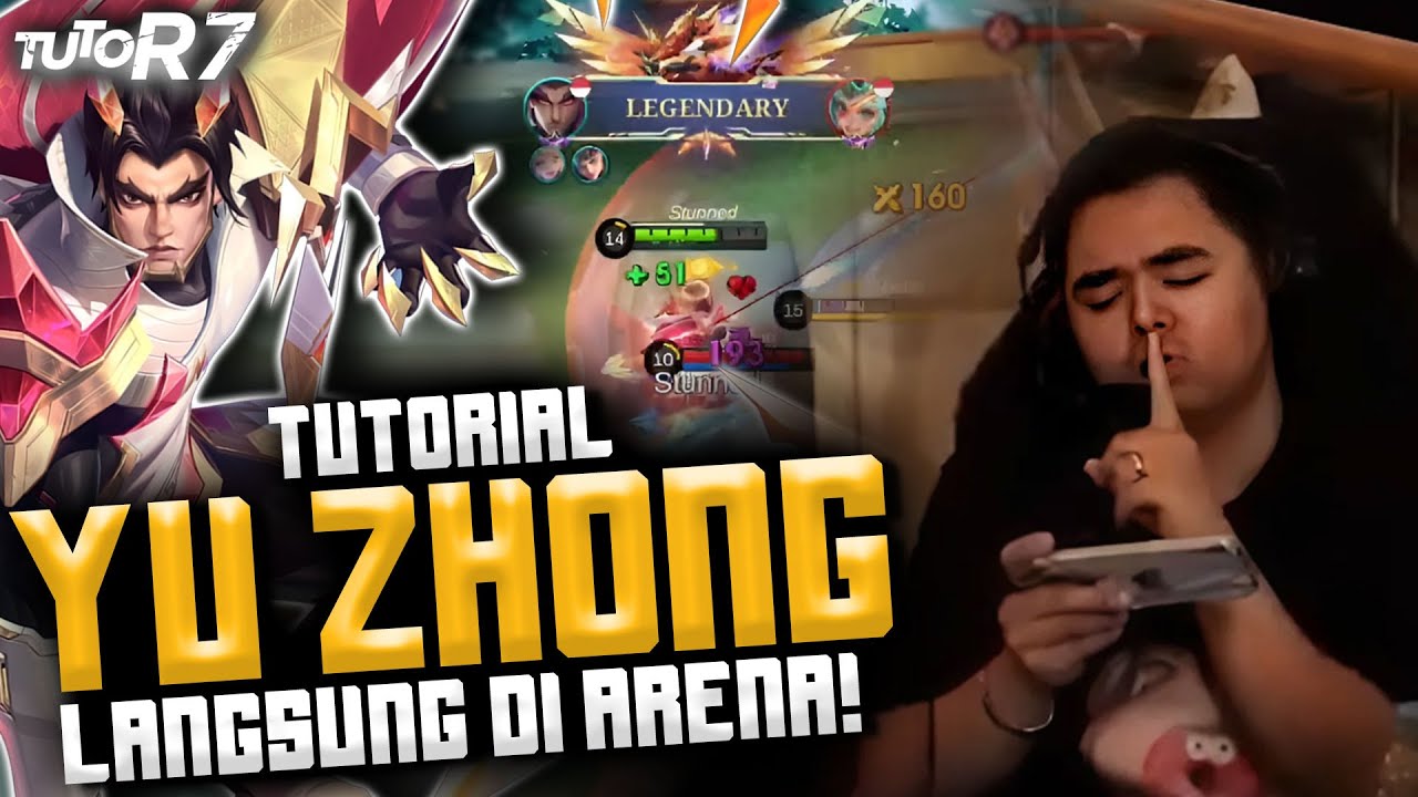 #TUTOR7 YU ZHONG LANGSUNG DI ARENA VELODROME !! DIAJARIN DARI AWAL BANGET !! #MLBB