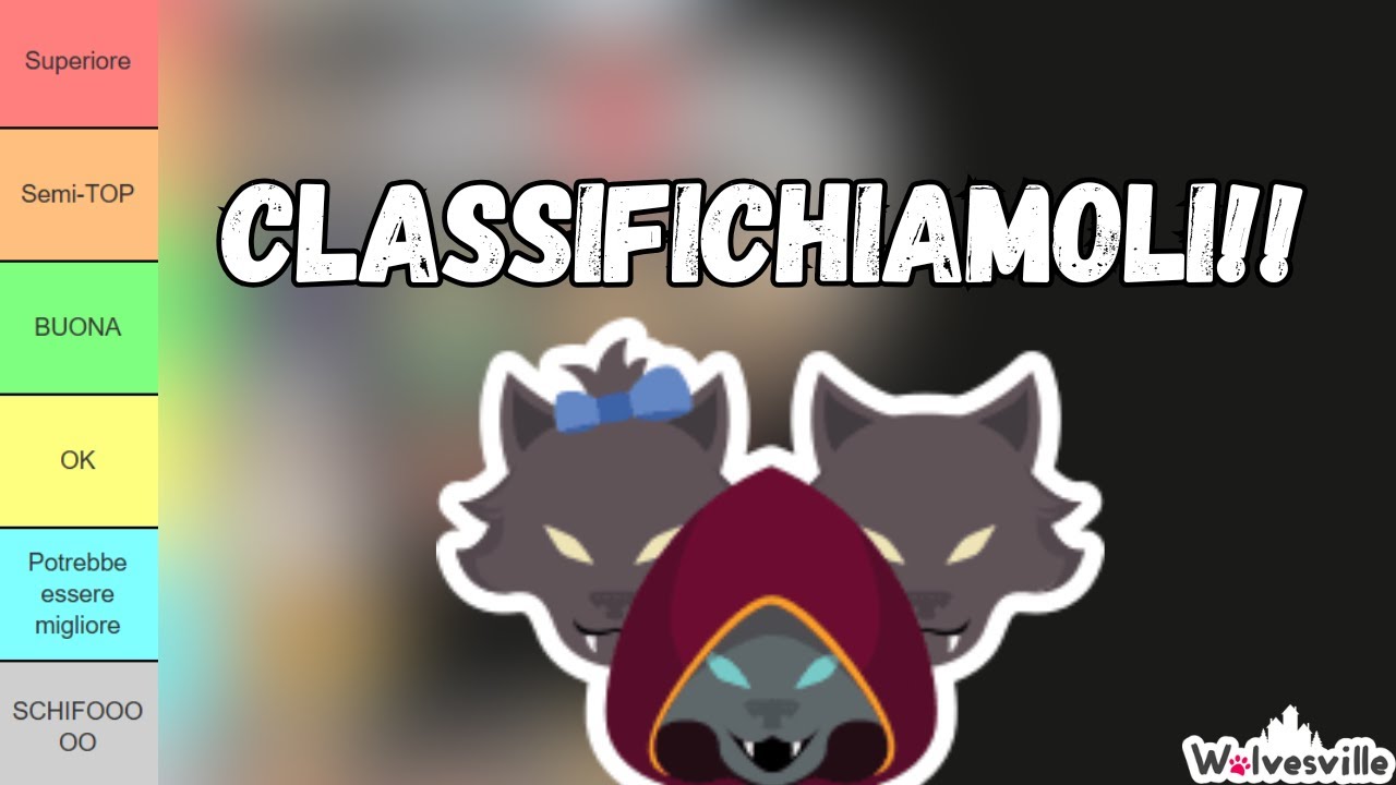 Faccio una Tier List sui Lupi comuni di Wolvesville!!! Wolvesville Ita