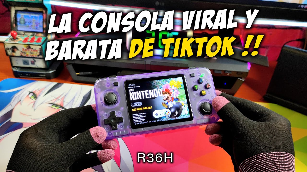 LA CONSOLA VIRAL Y BARATA DE ALIEXPRESS/TIKTOK R36H REVIEW EN ESPAÑOL