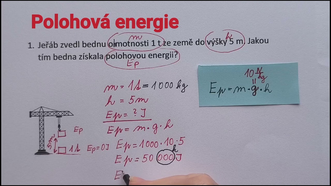 Polohov&aacute; energie 1 (potenci&aacute;ln&iacute; energie)