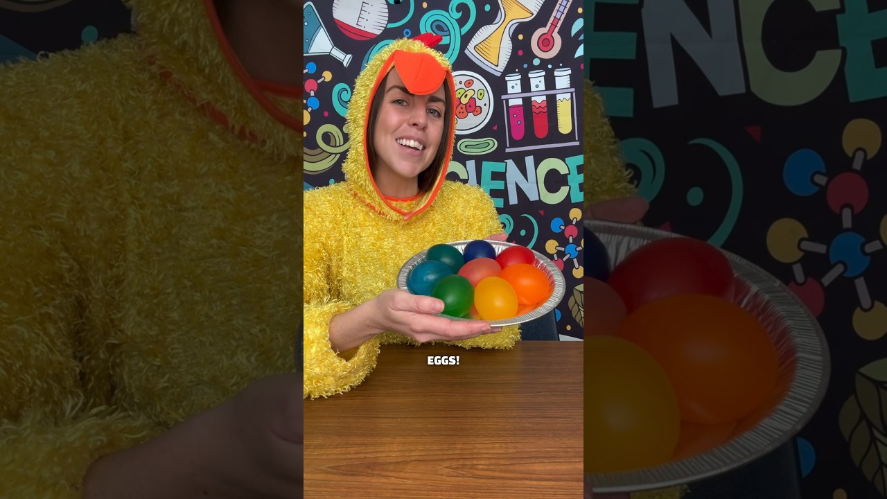 Colorful Naked Eggs! #eggsperiment #easter #science  #scienceexperiment #scienceforkids  #osmosis