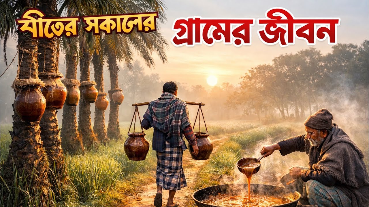 শীতের সকালে খেজুরের রস খেলাম || গ্রাম বাংলার ঐতিহ্য খেজুরের রস || কলকাতার সব থেকে তাজা খেজুরের রস🥰