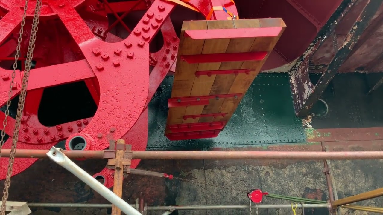 Maid of the Loch  A Paddle Steamer under renovation