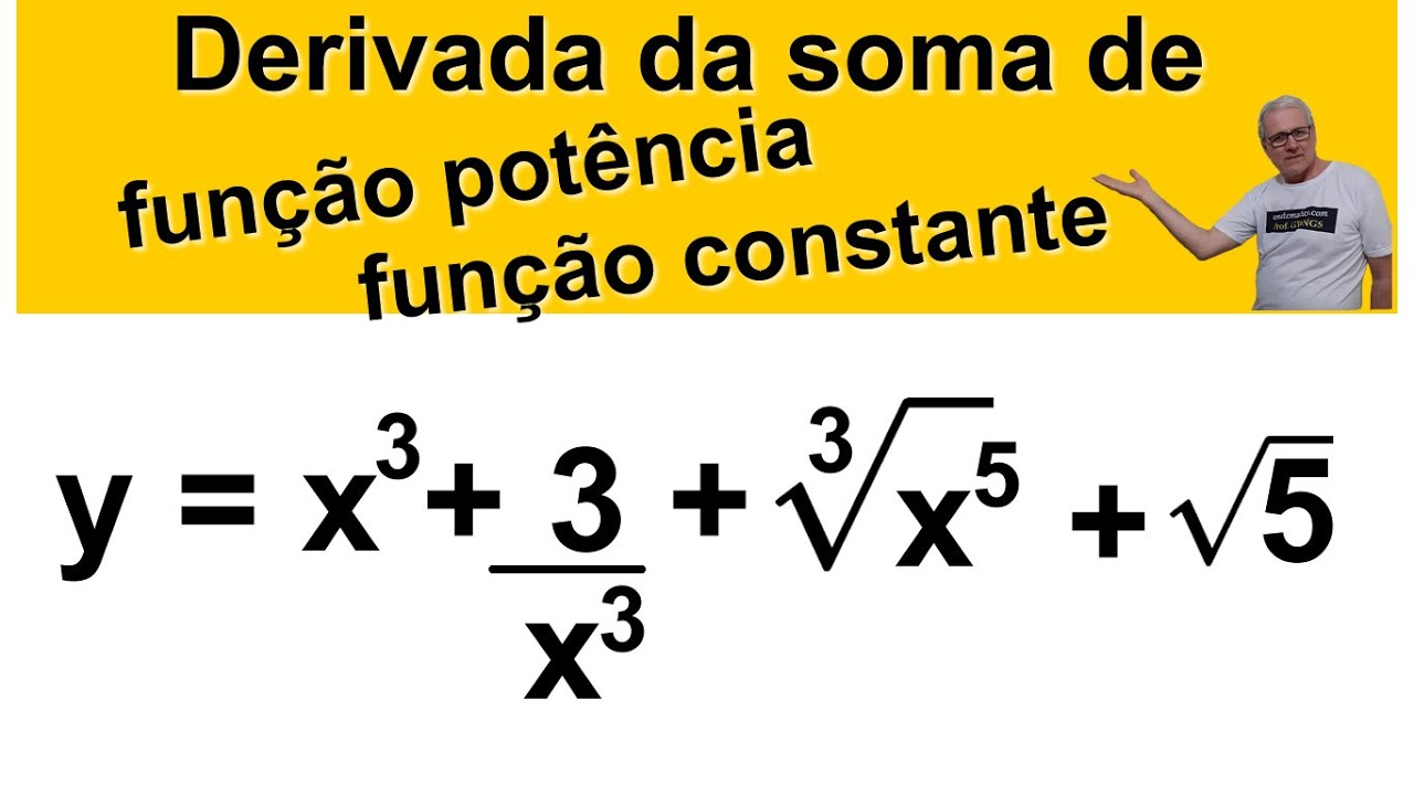 GRINGS ✌️DERIVADA DA SOMA DE FUNÇÃO POTÊNCIA E FUNÇÃO CONSTANTE  @omatematico.com