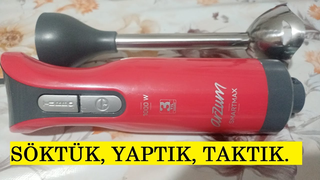 BLENDER SÖKME TAKMA, ARIZA MOTORDA (KÖMÜR) ÇIKTI. ARZUM SMARTMAX BLENDER.