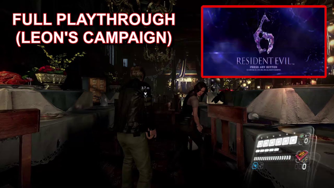 Resident Evil 6 | Leon's Campaign | 1P Leon S. Kennedy COM Helena Harper | Full Playthrough