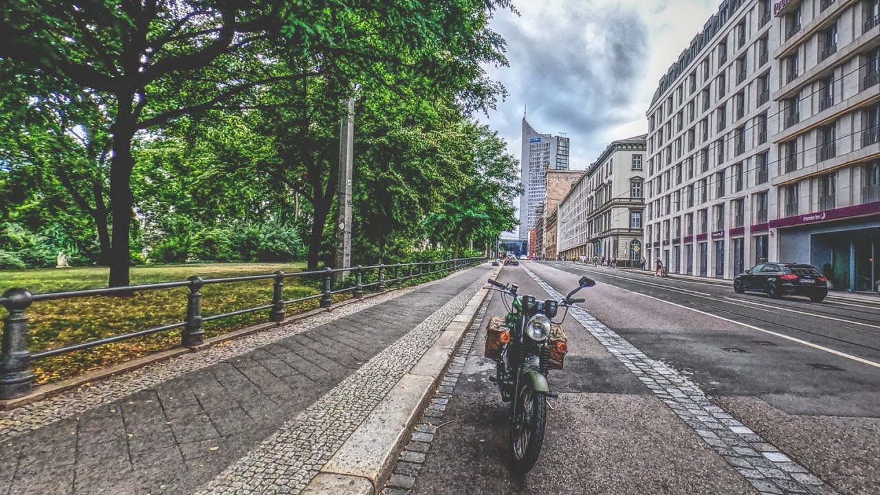 Stadtrundfahrt durch Leipzig mit der MZ ETZ 125