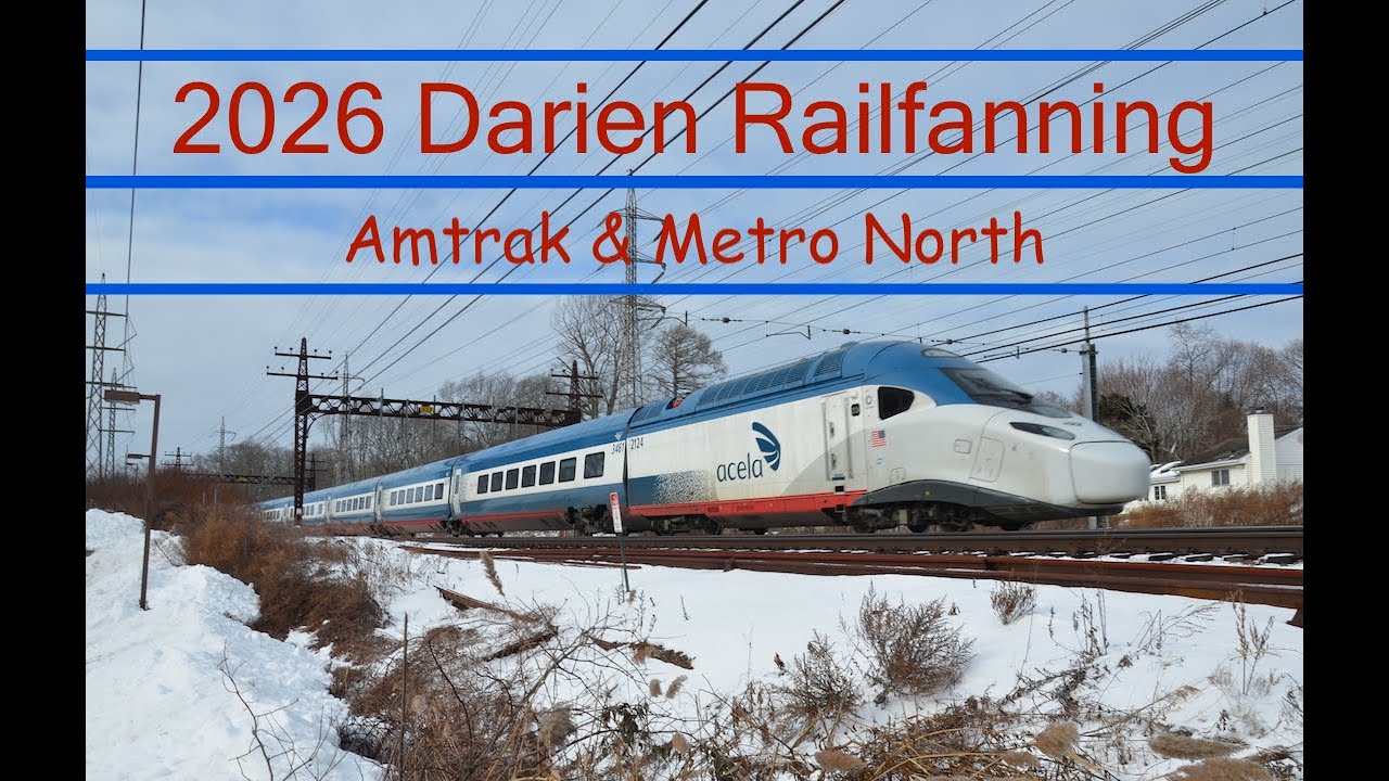 Metro North/Amtrak Darien Railfanning (January 2nd)