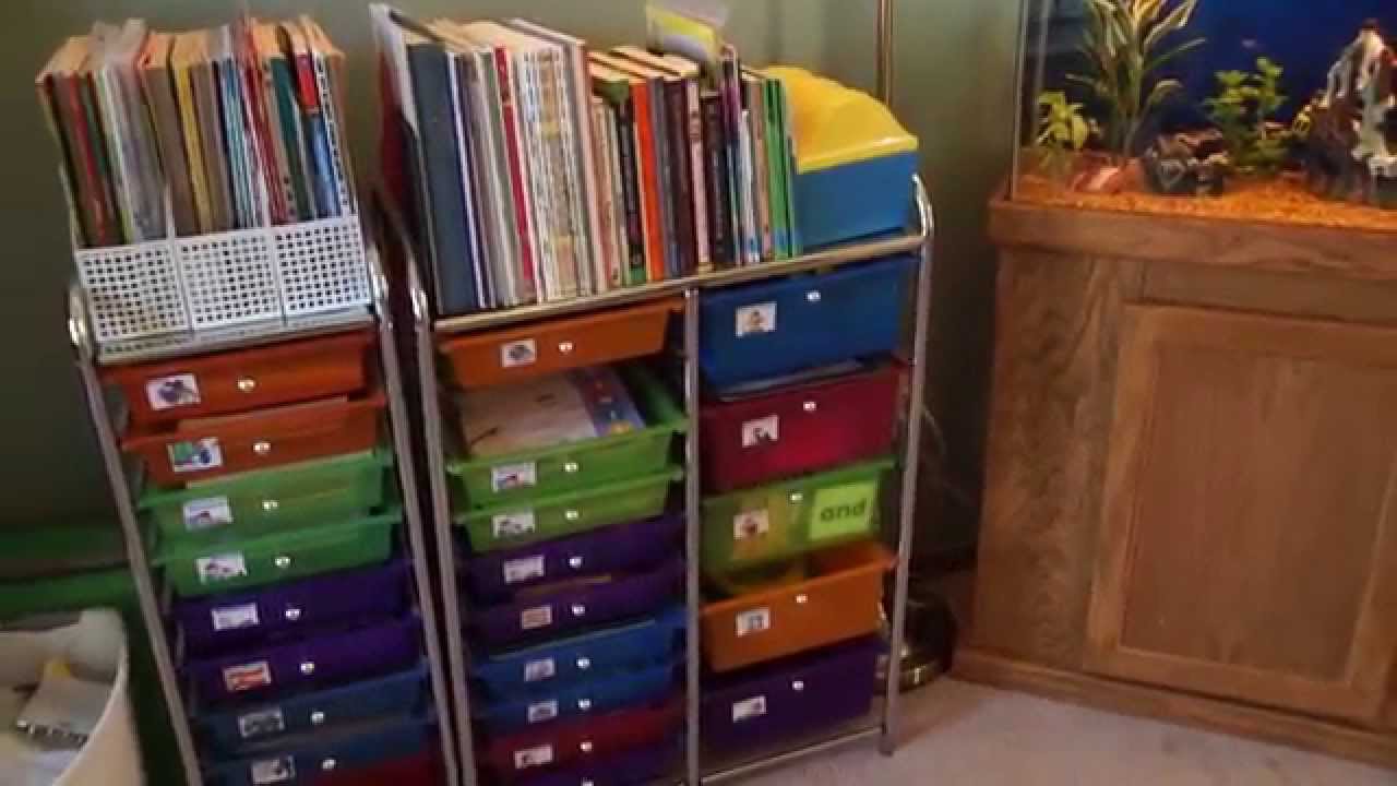 We Organize our Homeschool Room with Workboxes