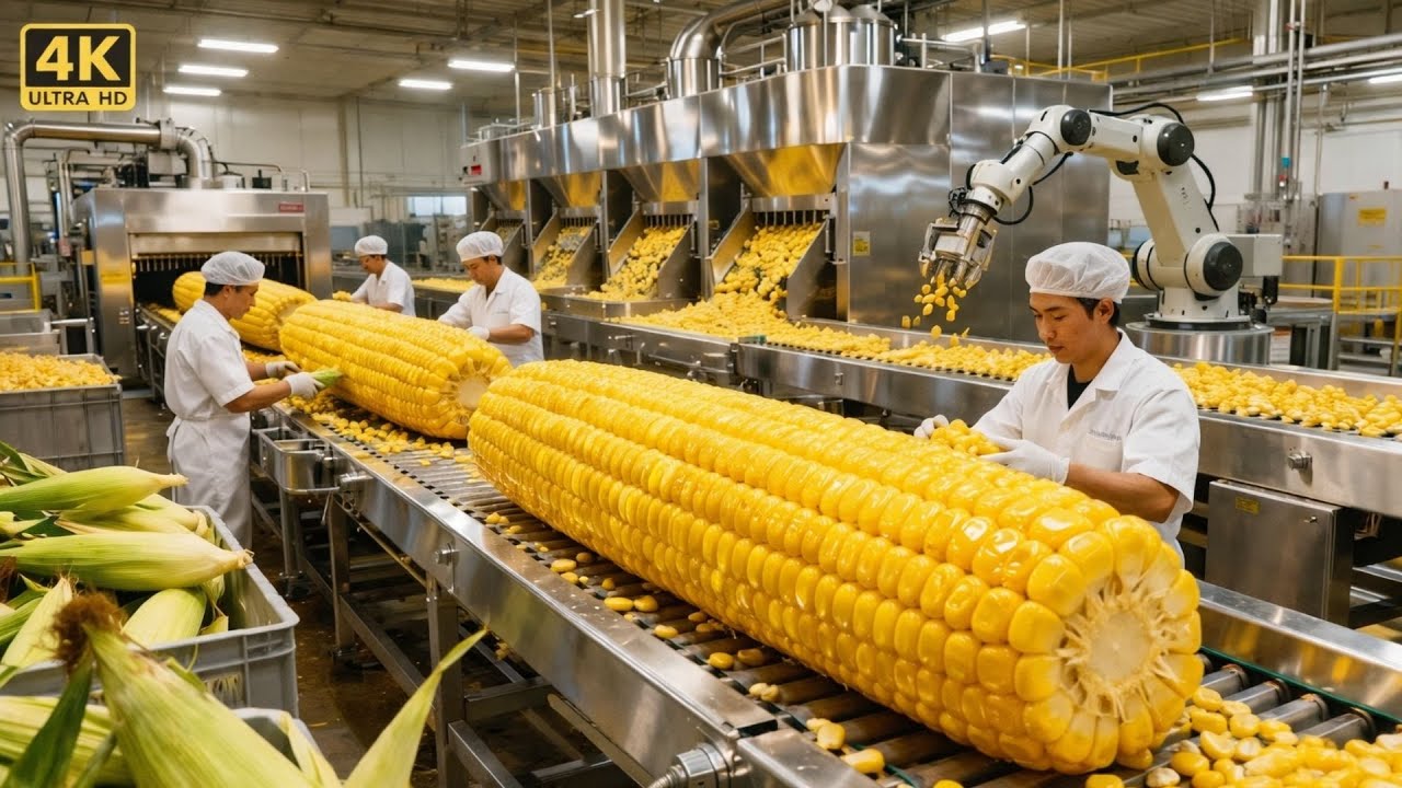 Inside the Popcorn Factory: Complete Industrial Process from Start to Finish