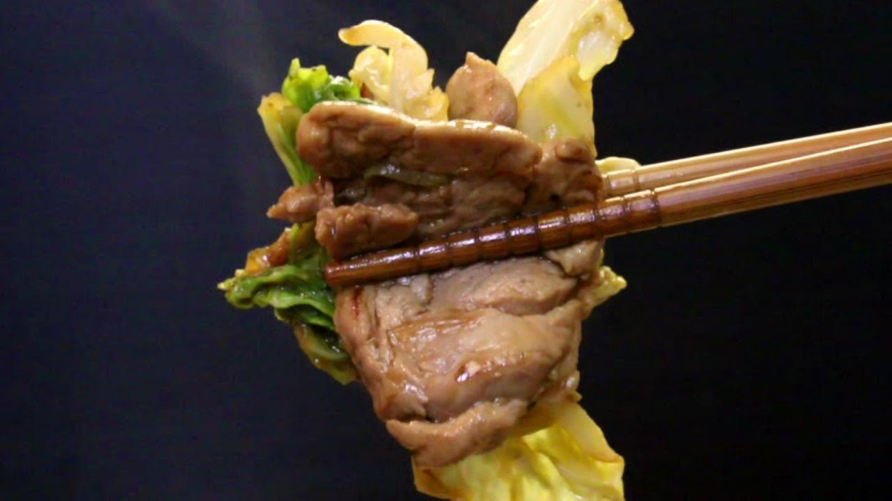 How to make miso pork cabbage (No talk 13)