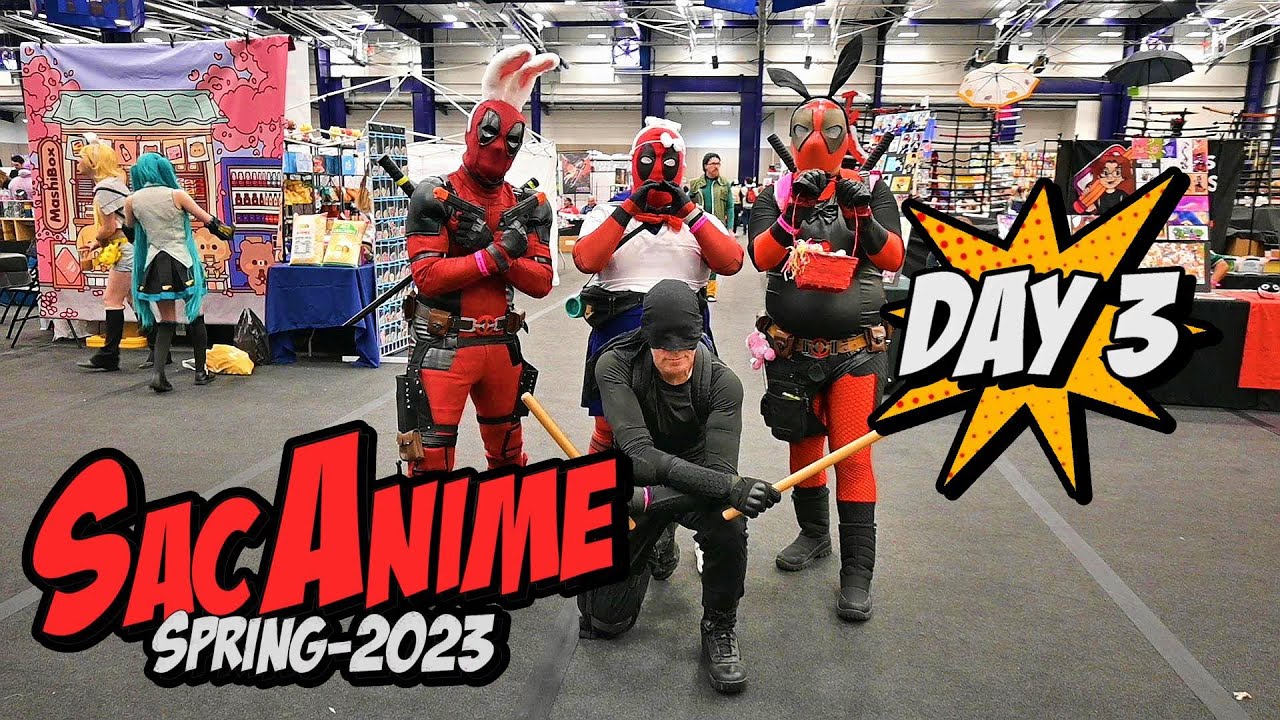 SacAnime Spring-2023 Day 3 (convention vlog)