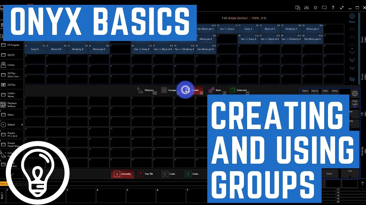 Creating and Using Groups - ONYX Basics