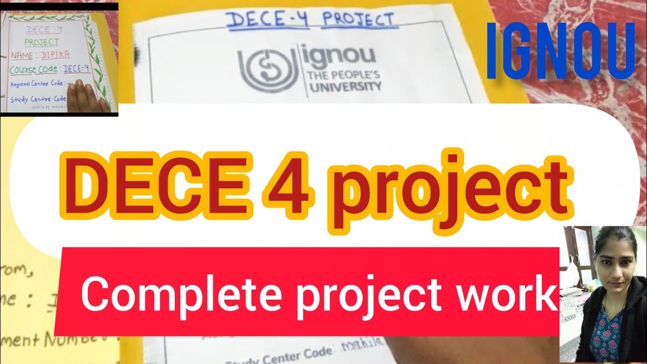 DECE 4 project file... Complete project work #deceprojectwork #ignou2025 #projectwork #ignou #dece 